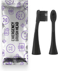 BURST Emergency Replacement Heads for Original Sonic Electric Toothbrush (Black /2 Pack) | Ultra Soft Bristles for a Fresh Start After Sickness | Deep Clean, Stain & Plaque Removal