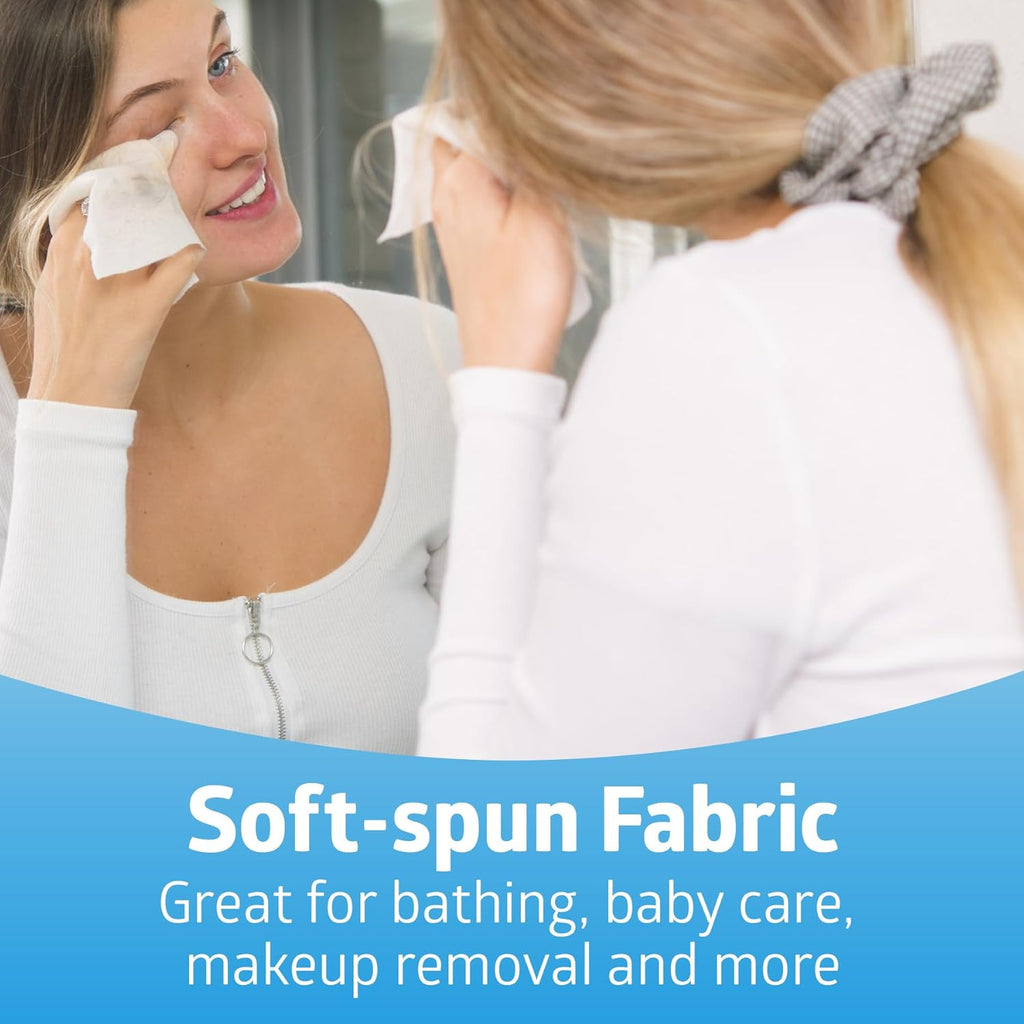 Medline Ultrasoft Dry Baby Wipes, Gentle Disposable Cleansing Cloths, 500 Count, Dry Wipe Size is 10 x 12 inches, Great for Sensitive Skin and can be used as Baby Washcloths, Incontinence Wipes