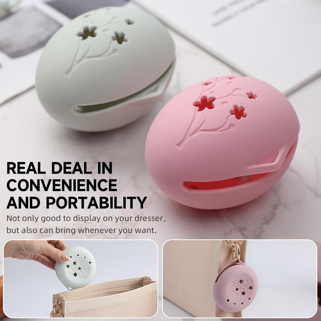 2 Pcs Makeup Sponge Holder,Beauty Blender Case, Powder Puff case, Beauty Blender Holder for Travel(Light Purple)