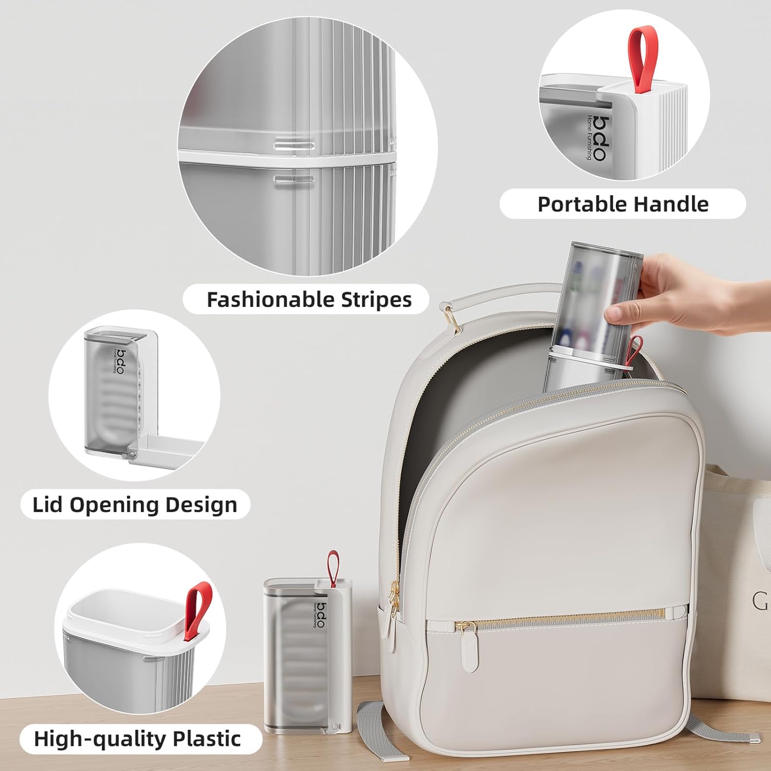 VITVITI Travel Soap Case Container, Portable Toothbrush Travel Case Dish Tray, 7.88 Inch Toothpaste Traveling Toothbrush Holder Set with Cover for Trip/Bathroom/Camping, Clear Gray