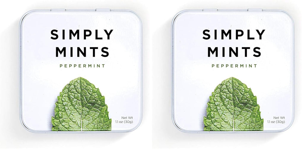 Simply Mints (Peppermint, 45 Count (1 Tin)) (Pack of 2)