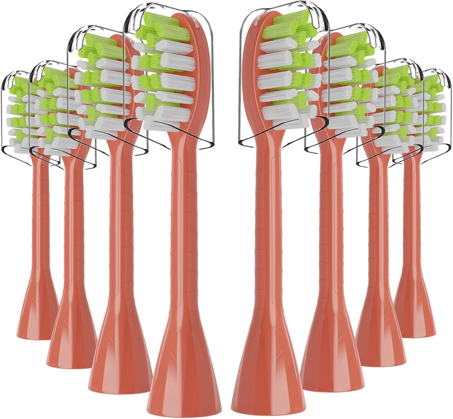 One Series Replacement Toothbrush Heads Pisonicleara Compatible with sonicare Philips One Series BH1022/03 HY1100/02 HY1102 (8-pc) Battery Brush, Mango Snow White Travel Refill