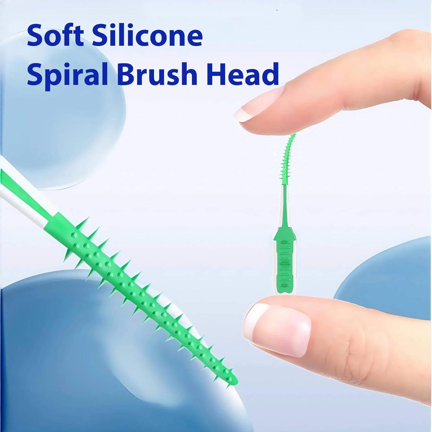 200 Pack Dental Picks,Soft Silicone interdental Brushes Braces Brush,Disposable Teeth Cleaning Tools Dental Floss Picks,Mix Colors