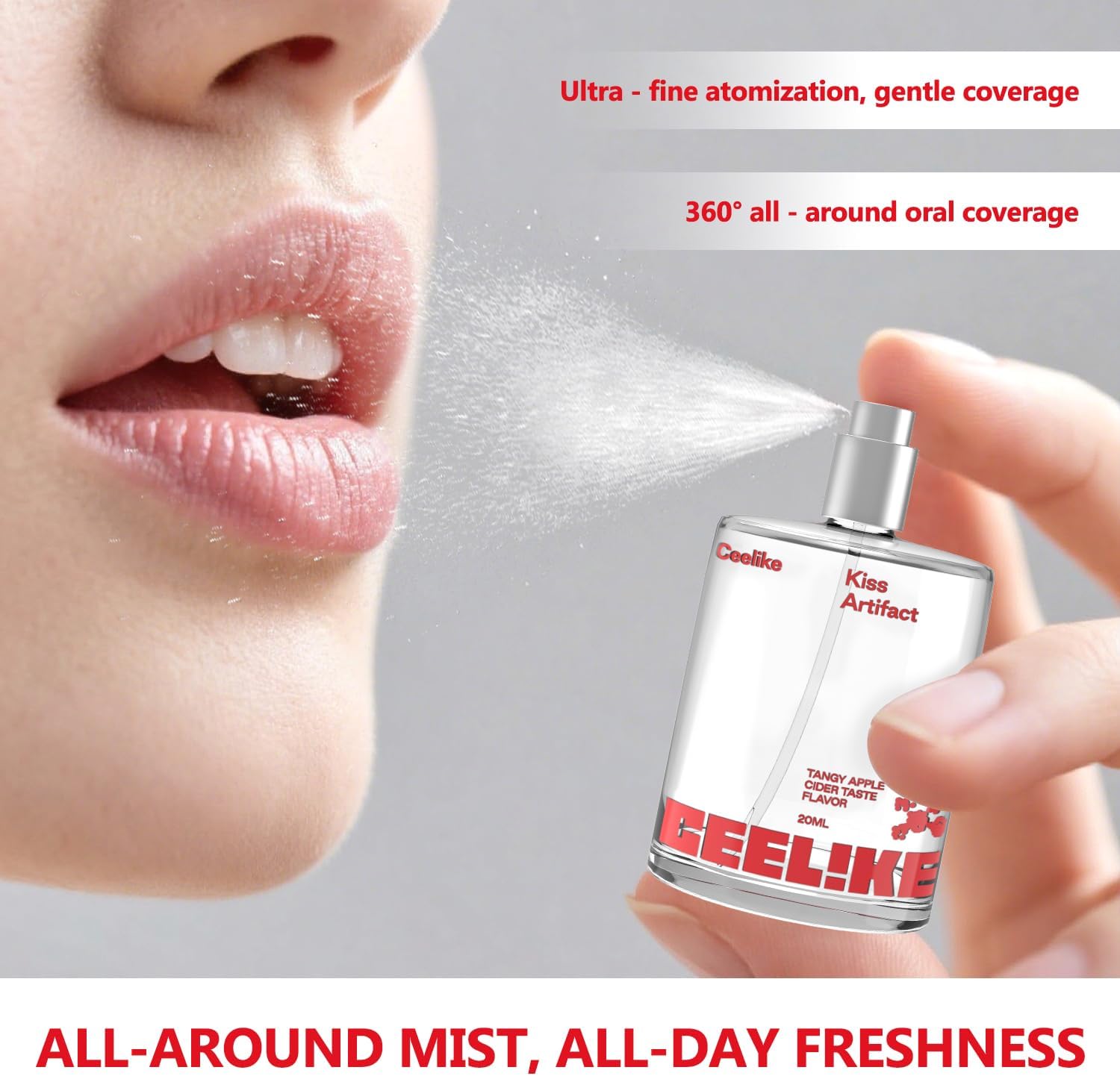 Oral Spray – Fresh Breath, Dual Cooling Experience & Convenient On-The-Go Design – Perfect for Freshening Breath Anywhere, Anytime (Apple Cider, 2 Count)