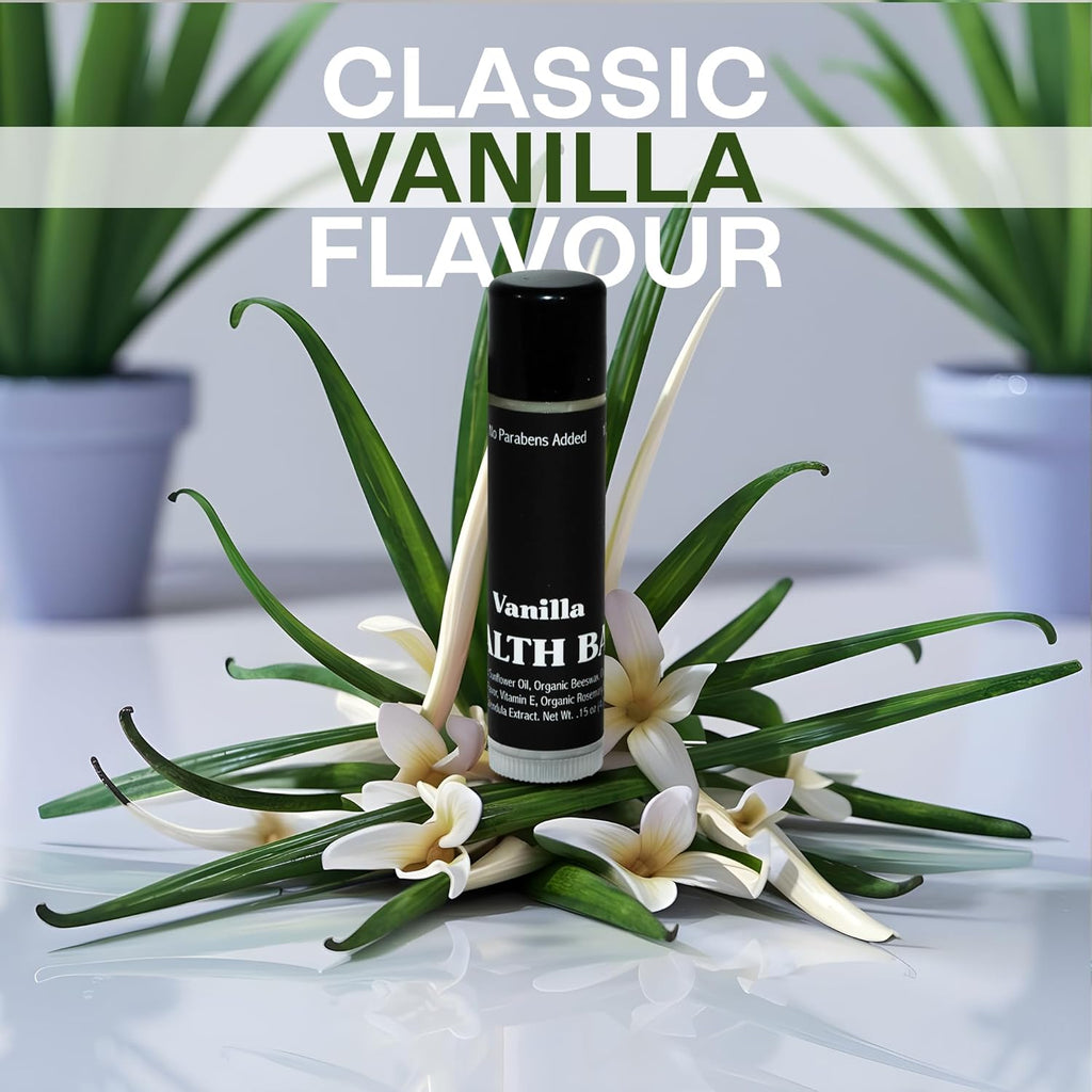 Organic Variety Lip Balm - SPF 15 Sun Protection, Moisturizing Lip Balm, Includes Watermelon, Vanilla and Mint Lip Balms, Chapstick & Smooth Chapped Lips, 3-Pack