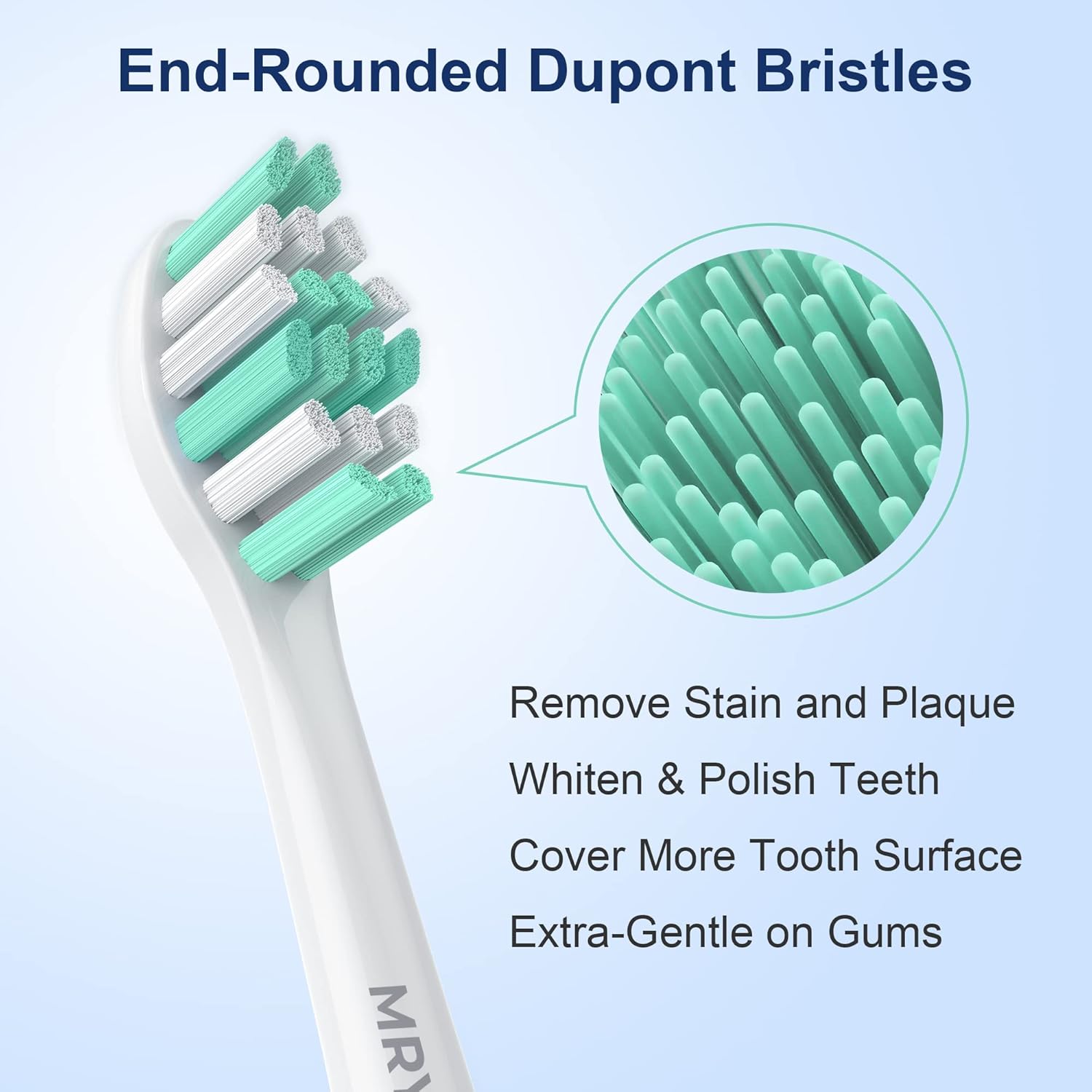 MRYUESG Toothbrush Replacement Heads Compatible with Philips Sonicare, 10 Pack, MRYUESG Electric Brush Head for Phillips Plaque Control