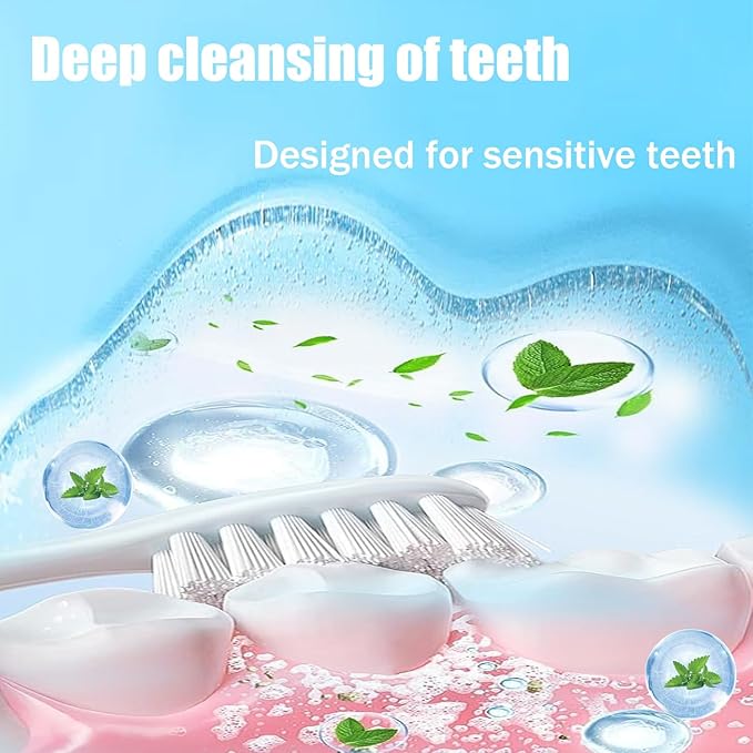 Remineralizing Toothpaste，Hydroxi Fluoride Free Nano Hydroxyapatite Toothpaste for Remineralizing Enamel & Sensitive Relief, Whitening, SLS-Free, Natural Peppermint, 4.23oz (1PCS)