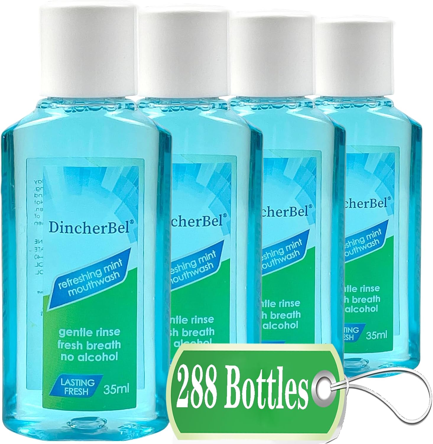 Mouthwash Travel Size, Portable Original Mint Mini Mouthwash Bulk, 35ml/1.2oz (288Pack, Mint)