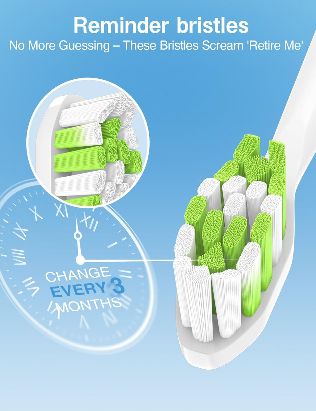 Replacement Toothbrush Heads for Philips Sonicare diamondclean Electric Toothbrush Heads Compatible with Sonicare 4100 5100 5300 6100 c2 c1 c3 w Snap-on Electric Tooth Brush Handle, 8 Count, White