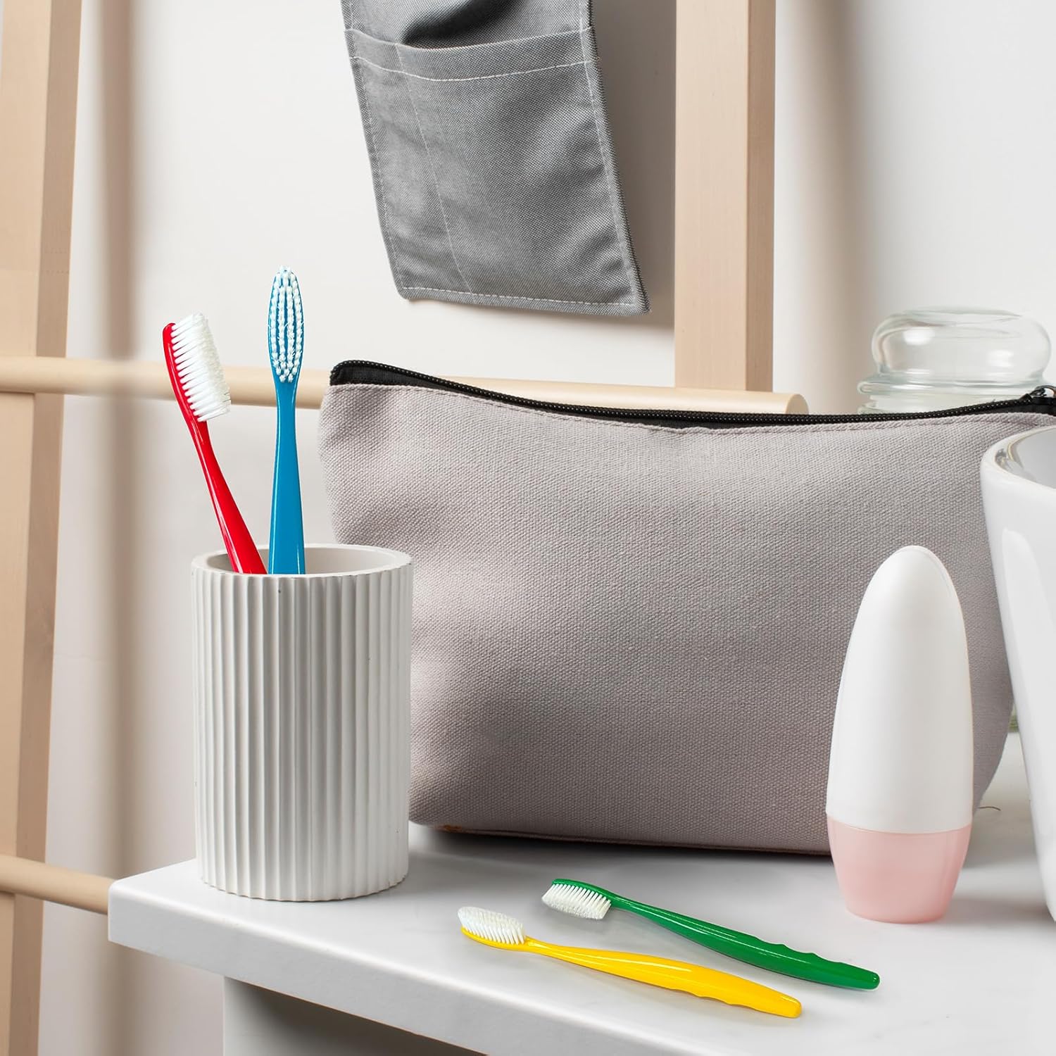 Huge Head Toothbrush Hard Toothbrushes for Adults Hard&Firm Toothbrush Bristles BPA Free Oral Care 4 Packs