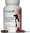 1TDC WorksSoWell Dual Action Joint Supplement for Dogs & Cats - Hip and Joint Supplement for Large Breed & Small Breed - Also Great for Oral Health - Muscle & Stamina Recovery & Arthritis - 60ct
