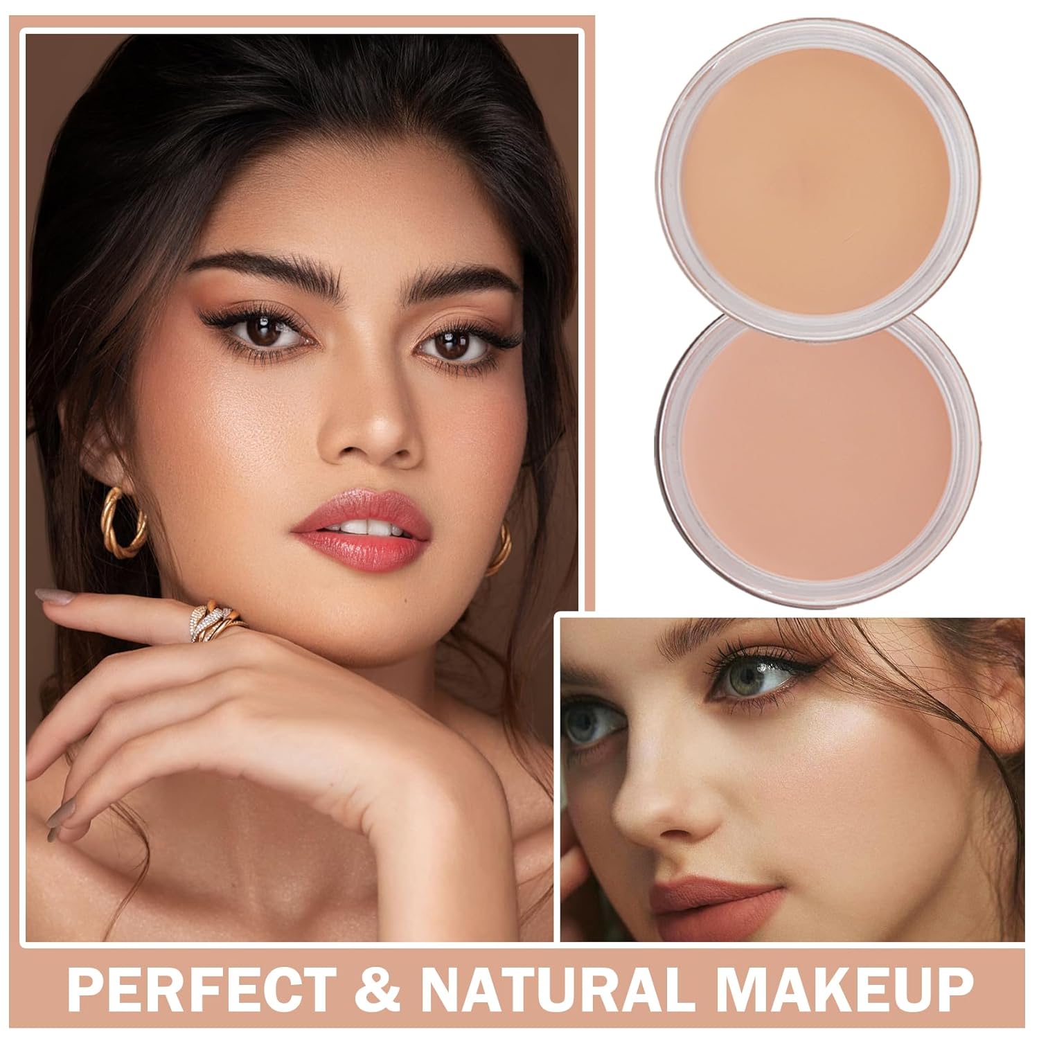 Under Eye Concealer for Dark Circles Color Corrector Pro Concealer de oieras Long-lasting Cover up Makeup Long-lasting,Waterproof - Set B-03+04