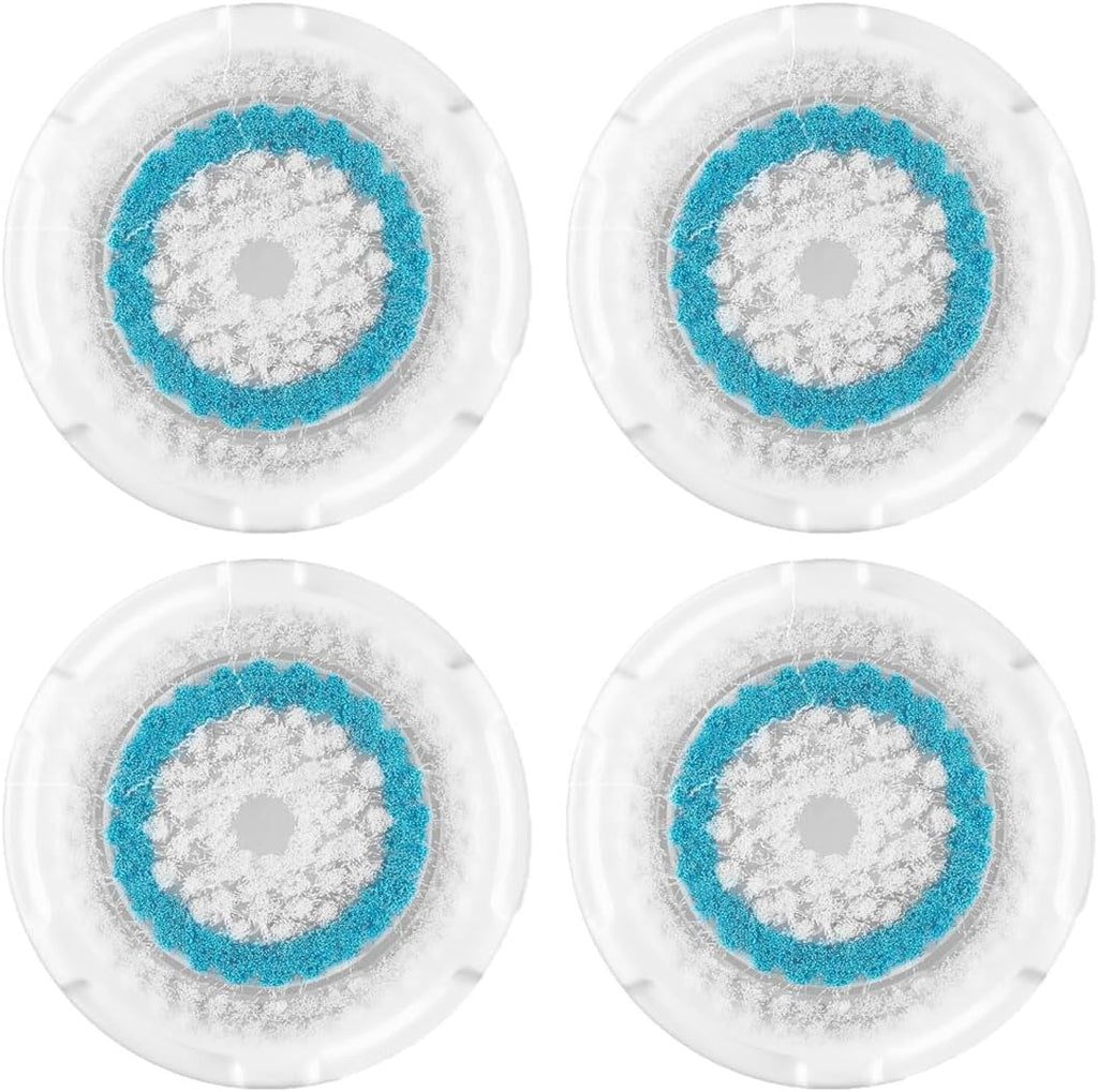 Deep Pore Face Cleansing Brush Head Replacements Compatible with Clarisonic Mia 1, Mia 2, Alpha Fit