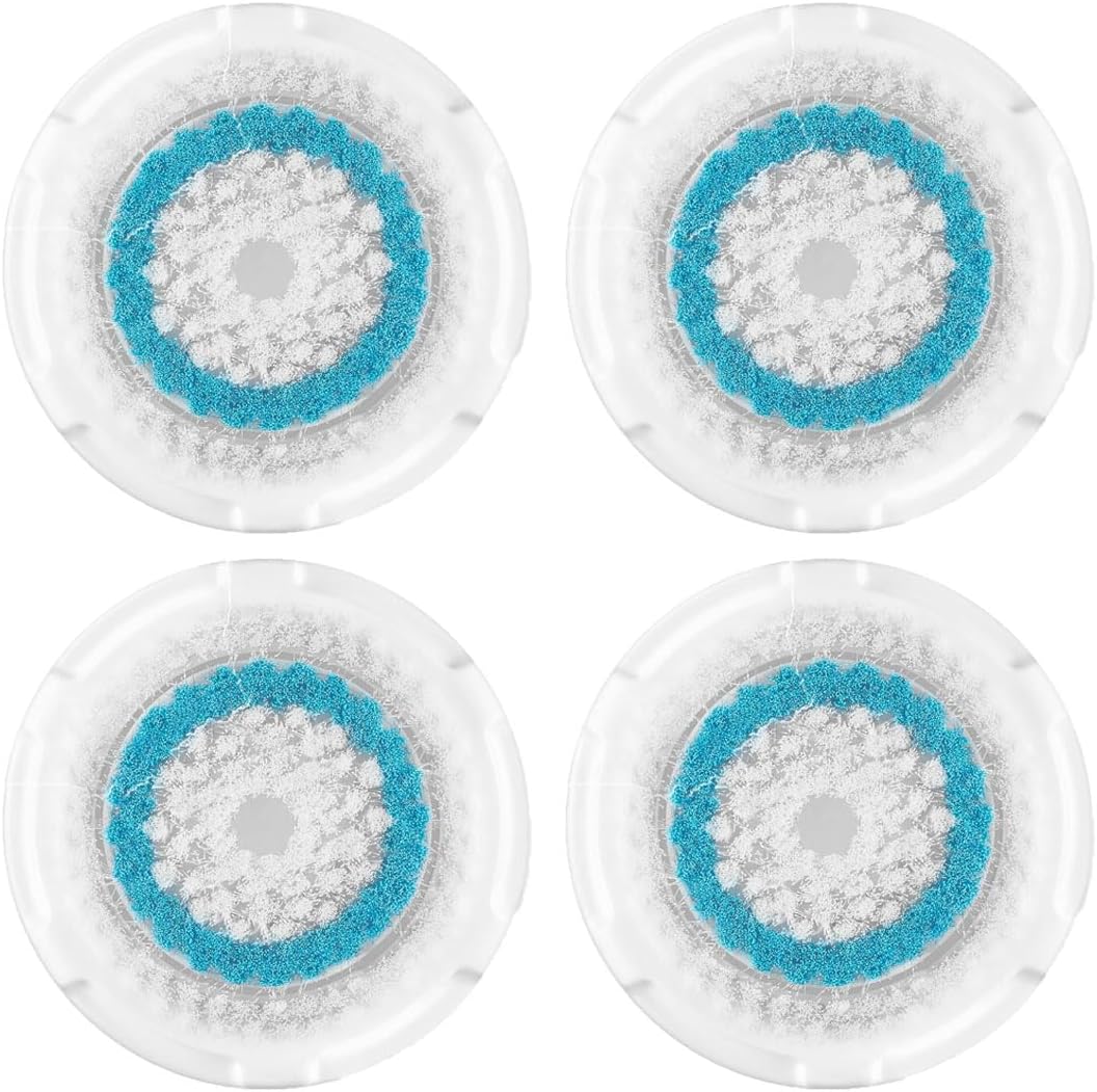 Deep Pore Face Cleansing Brush Head Replacements Compatible with Clarisonic Mia 1, Mia 2, Alpha Fit