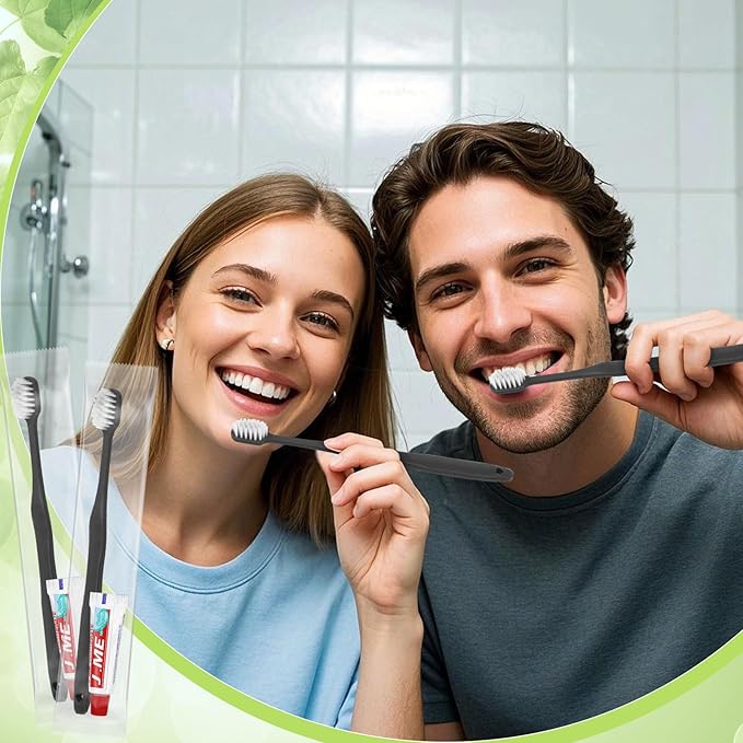 Toiletry Kits Disposable Travel Size Personal Hygiene Kits for Homeless Care Package Supplies in Bulk Toiletries Set Essential Women Men Hotel Guest Charity,Camping,Travel, Apartment 5 in 1(40 Pack)