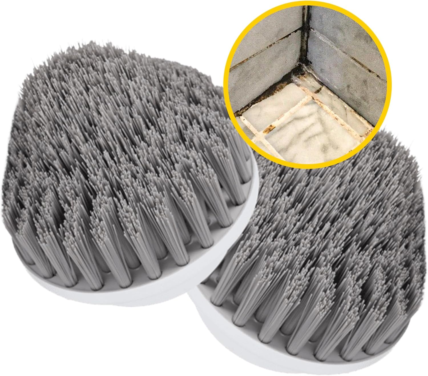 SYNOSHI | Cone Brush Heads (2 Units) for Electric Spin Scrubber The Corners and Hard-to-Reach Places