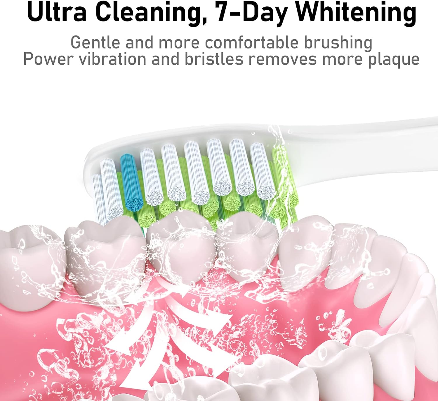 Replacement Toothbrush Heads for Ultra Plaque Control & Whitening, Diamantine-Clean Brush Heads Compatible with Philips Sonicare Electric Toothbrush, 4 Pack