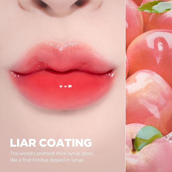 lilybyred Bloody Liar Coating Tint | Korean Glossy Lip Stain, Vivid Juicy Color, Syrupy Shine, Moisturizing, Long-Lasting & Smudge-Proof, Non-Sticky, Lightweight, 0.14 oz. (08 Confident Cherry Tomato)