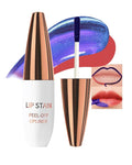Lip Stain Peel Off, Waterproof Long Lasting Qiciy Tattoo Lip Gloss Color Peel Off Lips Tint Stain, Transfer-Proof Matte Tinted Lips Liner, High Pigmented Tattoo Lipstick Makeup Gifts for Women-04 Red