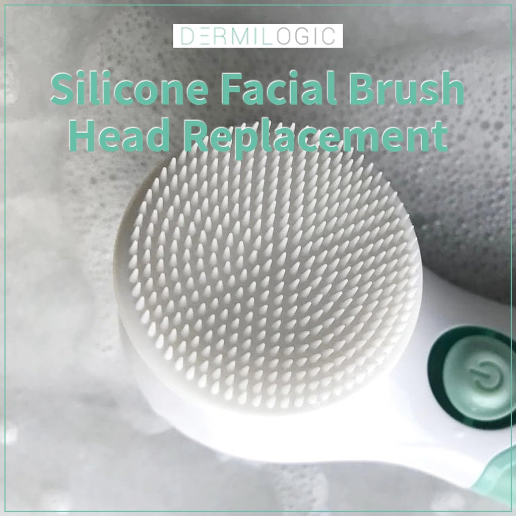 Silicone Facial Brush Head Replacement, Single Replacement Brush for Spinning Cleansing Devices, Gentle for Daily Skin Care Routine, Premium Quality Soft Silicone Bristles