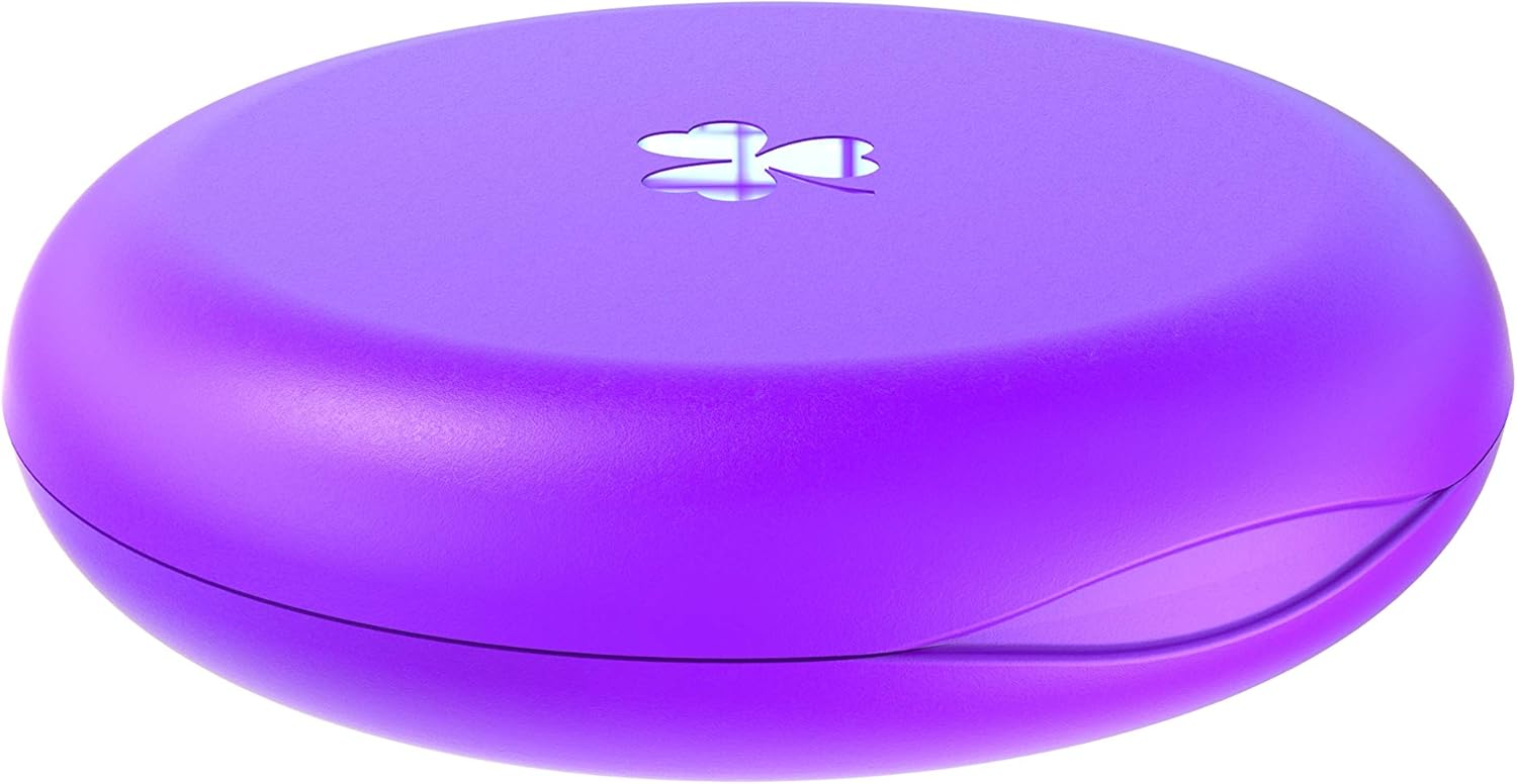 2 Pack Retainer Cases,Solid Orthodontic Retainer Case (Purple)