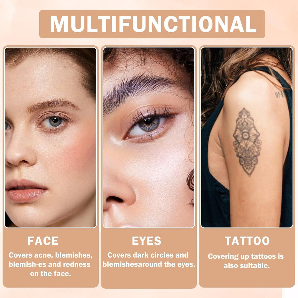 Under Eye Concealer for Dark Circles Color Corrector Pro Full Coverage Concealer de oieras Long-lasting Cover up Makeup - 07 DEEP