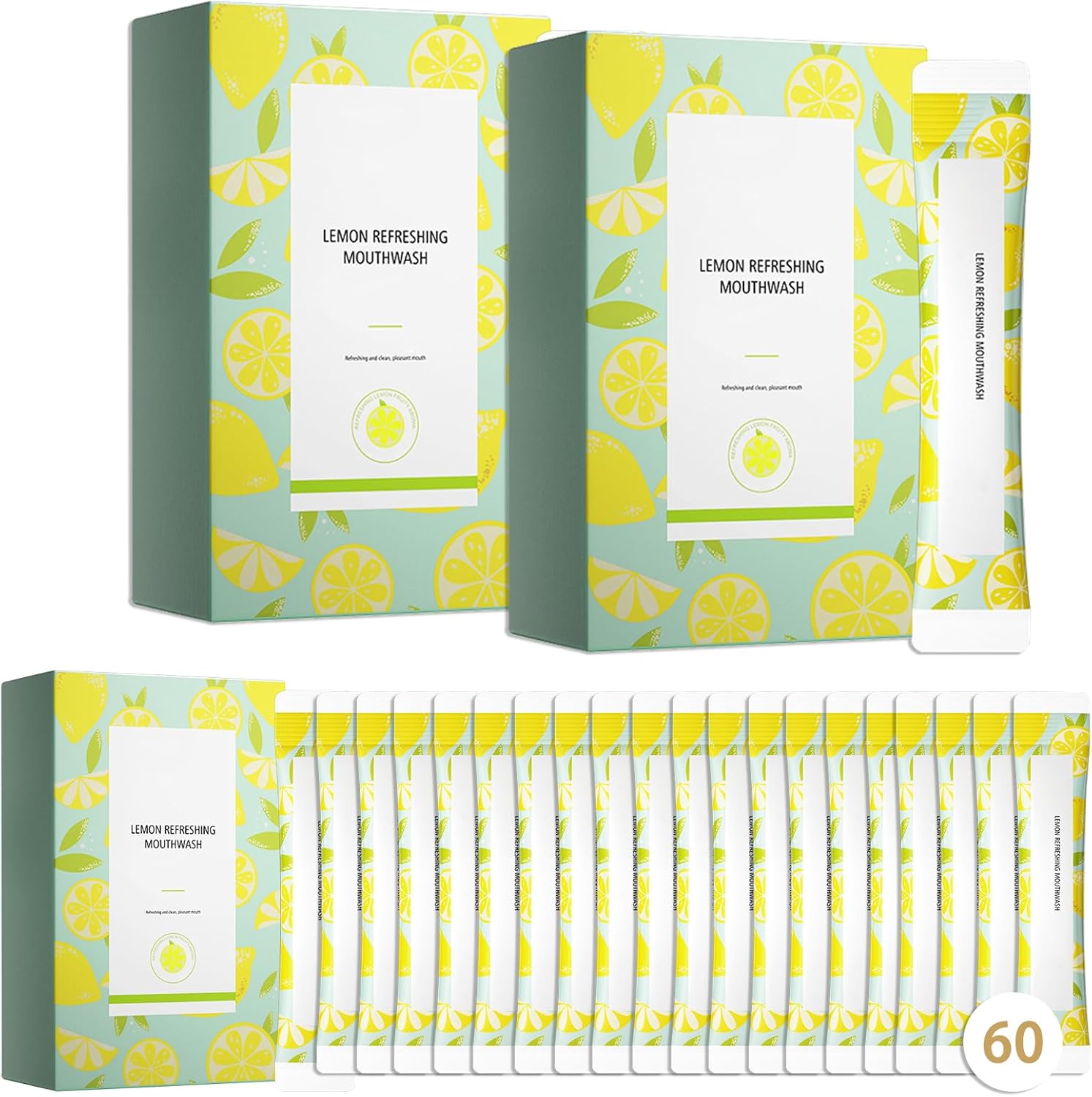 60PCS Travel Size Mouthwash,Portable Mini Mouthwash,Long-Lasting Freshness Travel Mouth Wash for Oral Care A26