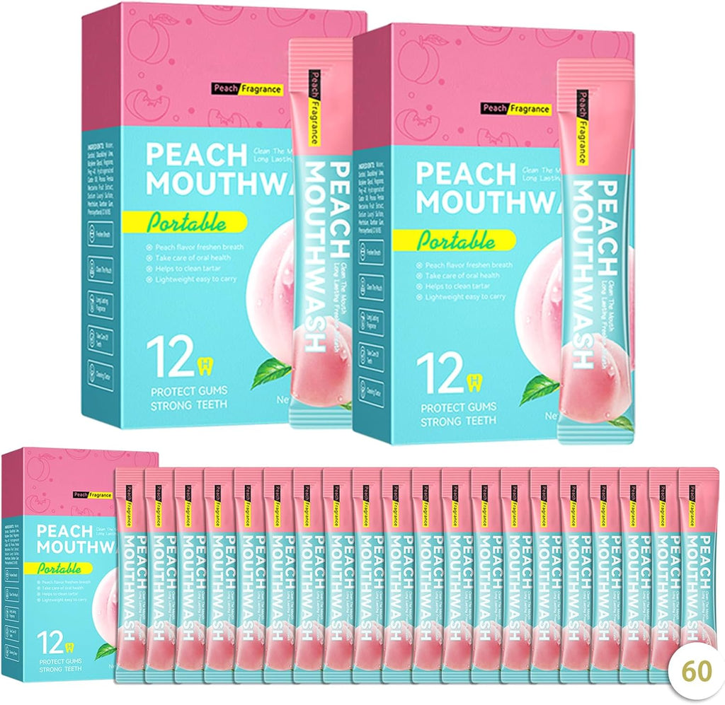 60PCS Travel Size Mouthwash,Portable Mini Mouthwash,Long-Lasting Freshness Travel Mouth Wash for Oral Care A5