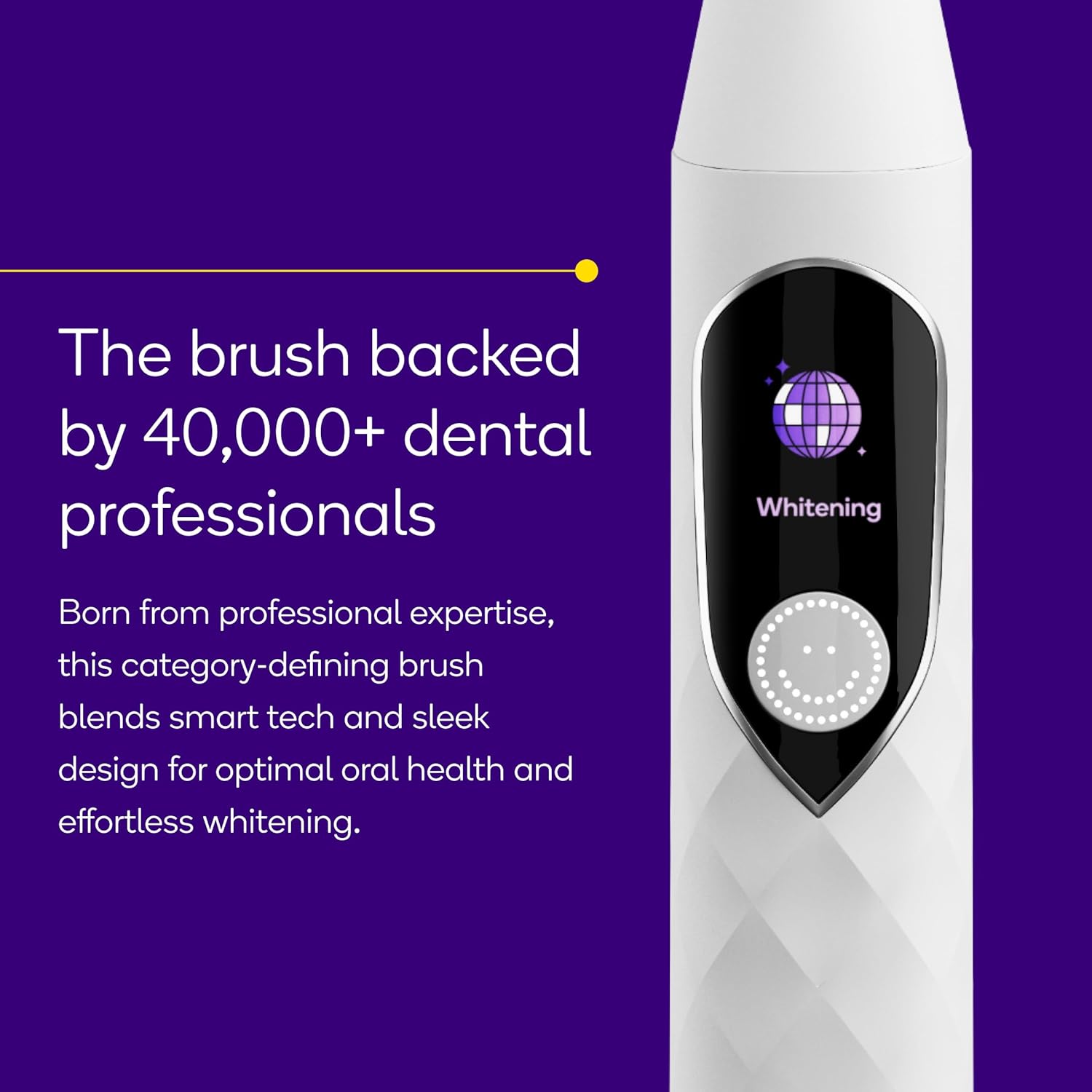 Burst Pro Sonic Advanced Electric Toothbrush for Adults (White) | Soft Bristles | 33,000 Vibrations | Long-Lasting Battery and Multiple Brushing Modes