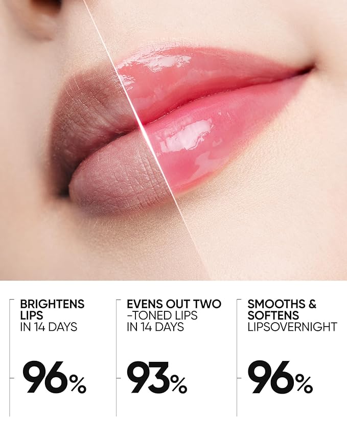 Hydrating Brightening Lip Serum, Smooth Tinted Lip Stain, Plumping Lip Gloss with Polypeptide Squalane, Moisturizing Balms, Brighten Dark Lips, Korean Beauty Makeup (05 Peach Rose)