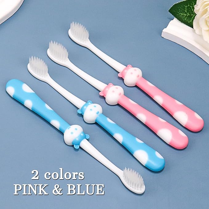 30pcs Disposable Toddler Toothbrushes, Kids Manual Toothbrush Set, Soft Bristles, Age 2+ Children, Individually Wrapped