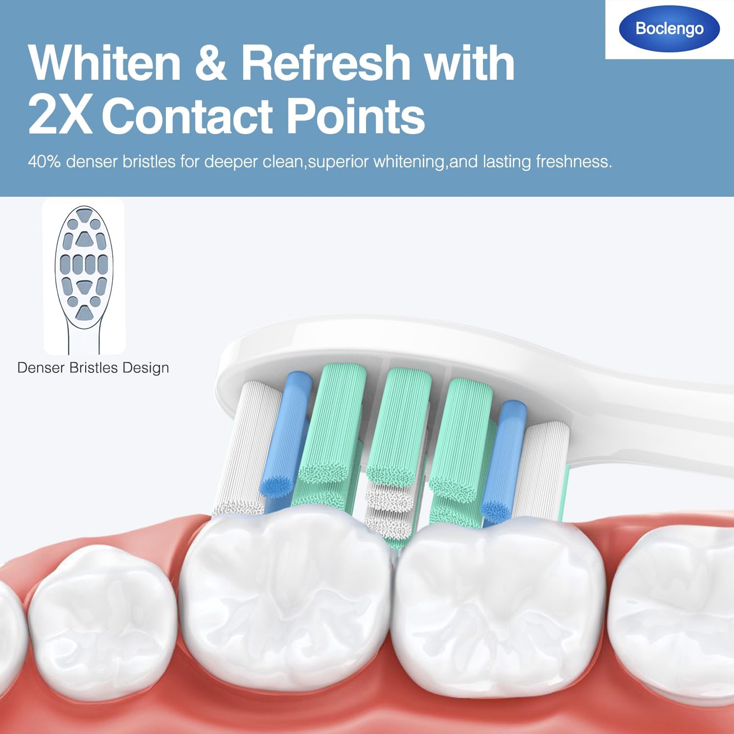 Replacement Toothbrush Heads for Philips Sonicare Replacement Heads C2, Electric Replacement Brush Head Compatible with Phillips Sonicare C2,for Philips Sonic Care Electric Brush
