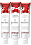 Sp-6 Probiotics Whitening Toothpaste - Sp6 Brightening Tooth Paste Enhanced Super Probiotic Formula Deep Cleaning Fresh Breath Dental Gum Health Oral Microbiota Strength Enamel Care