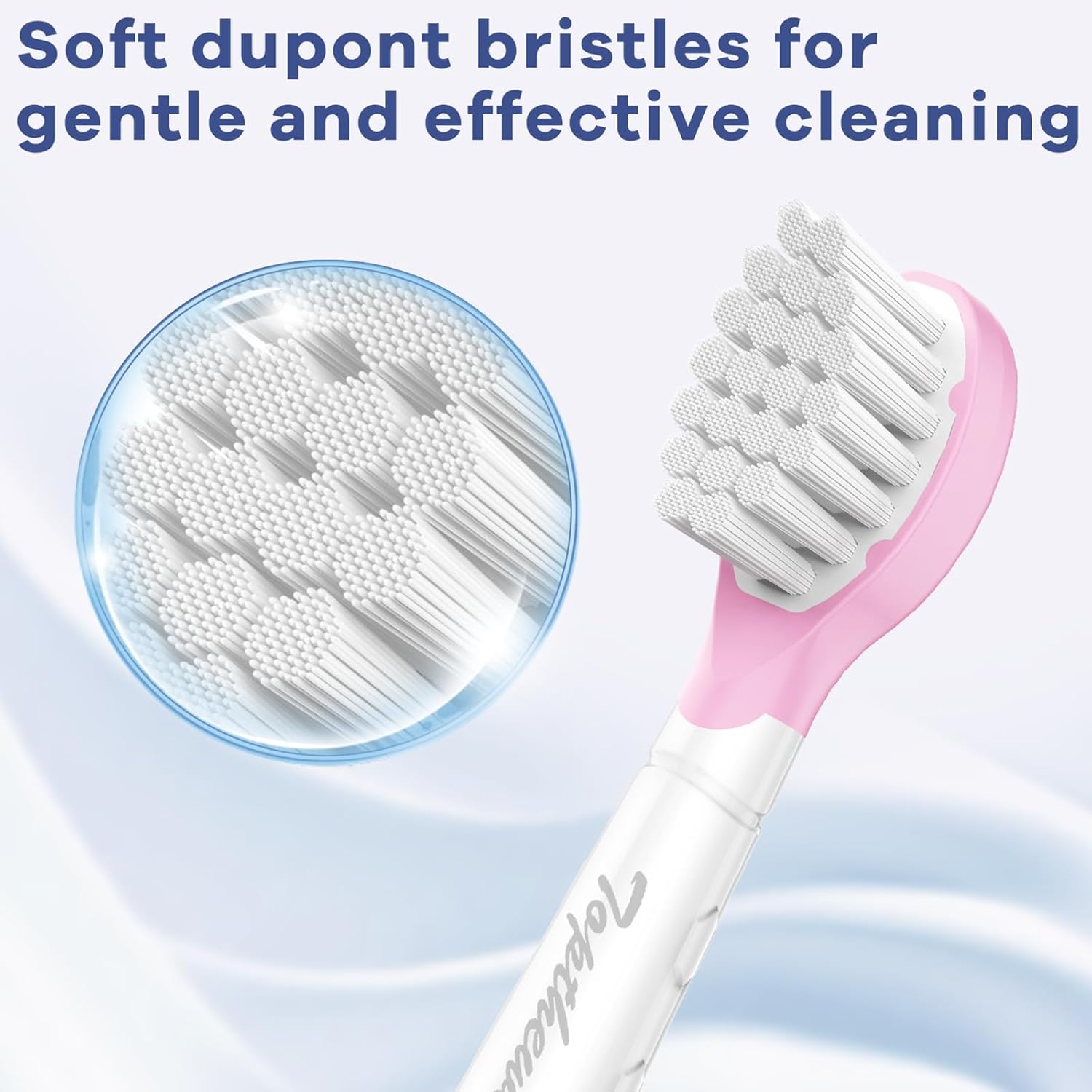 Toptheway Kids Toothbrush Heads for Philips Sonicare: Compact Brush Heads for Kids 3-7 Years, Pink and Green, 4 Pack