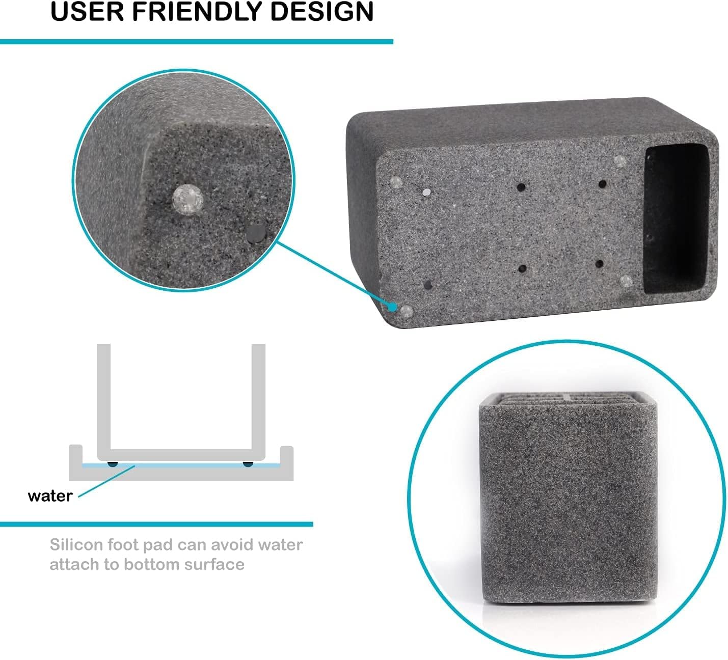 ZCCZ Toothbrush Holder, 6-Slot Bathroom Organizer for Countertop Storage, Holds Toothpaste, Dental Floss, Razor, Comb, Makeup Brushes, and More, Compact Tooth Brushing Stand for Efficient Organization