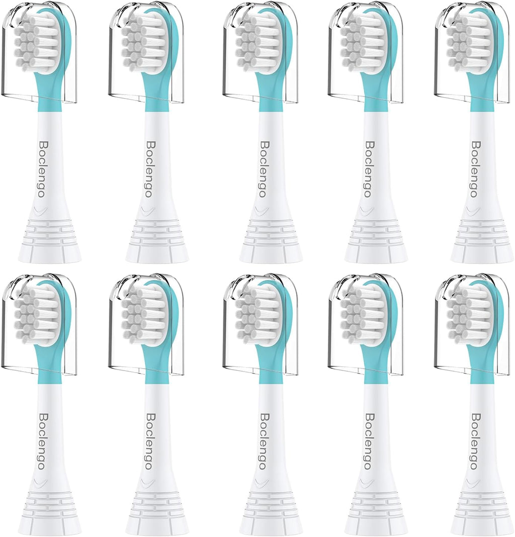 Kids Replacement Toothbrush Heads for Philips Sonicare Kids Replacement Heads HX6340, Soft Compact Brush Head for 3-7 Child,for Phillips Sonic Care Electric Small Brush HX6032/94,HX6320,10 Pcs
