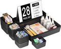 Plastic Drawer Organizers, 28 PCS Drawer Organizer Bins, Bathroom and Vanity Organizer Plastic Tray, Makeup organizer and storage for Makeup, Bedroom, Kitchen Gadgets Utensils and Office