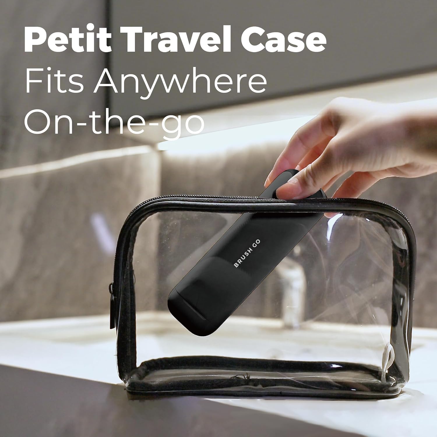 MIPOW Slim Pro i4 Electric Toothbrush Rechargeable Smart Ultra Sonic 3 Modes Magnetic Travel Case &Ceramic Dock, 60Day Long Battery Soft Bristles 2Heads IPX7 Waterproof,Color-(Black)