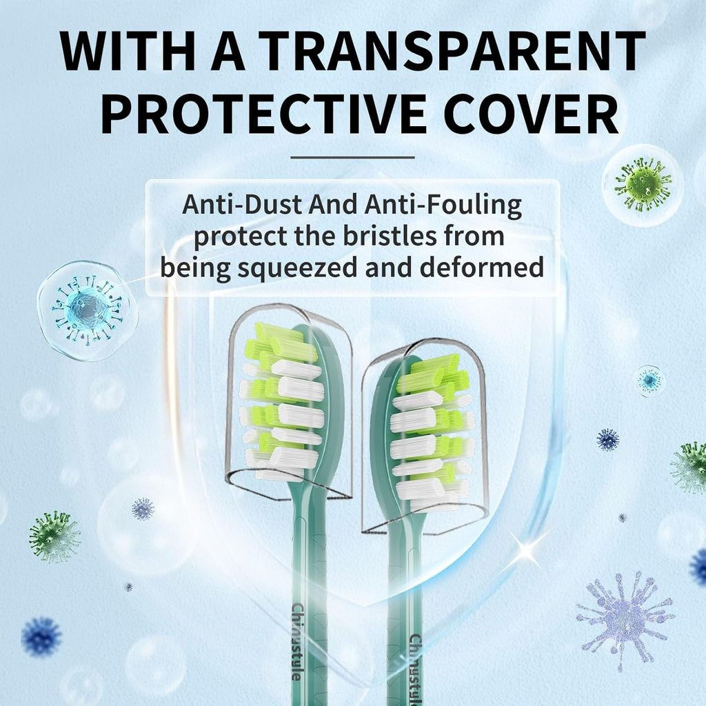 Replacement Toothbrush Heads Compatible with Philips One Sonicare Electric Toothbrush HY1200 HY1100, Tooth Brush Head Sage -10 Pack