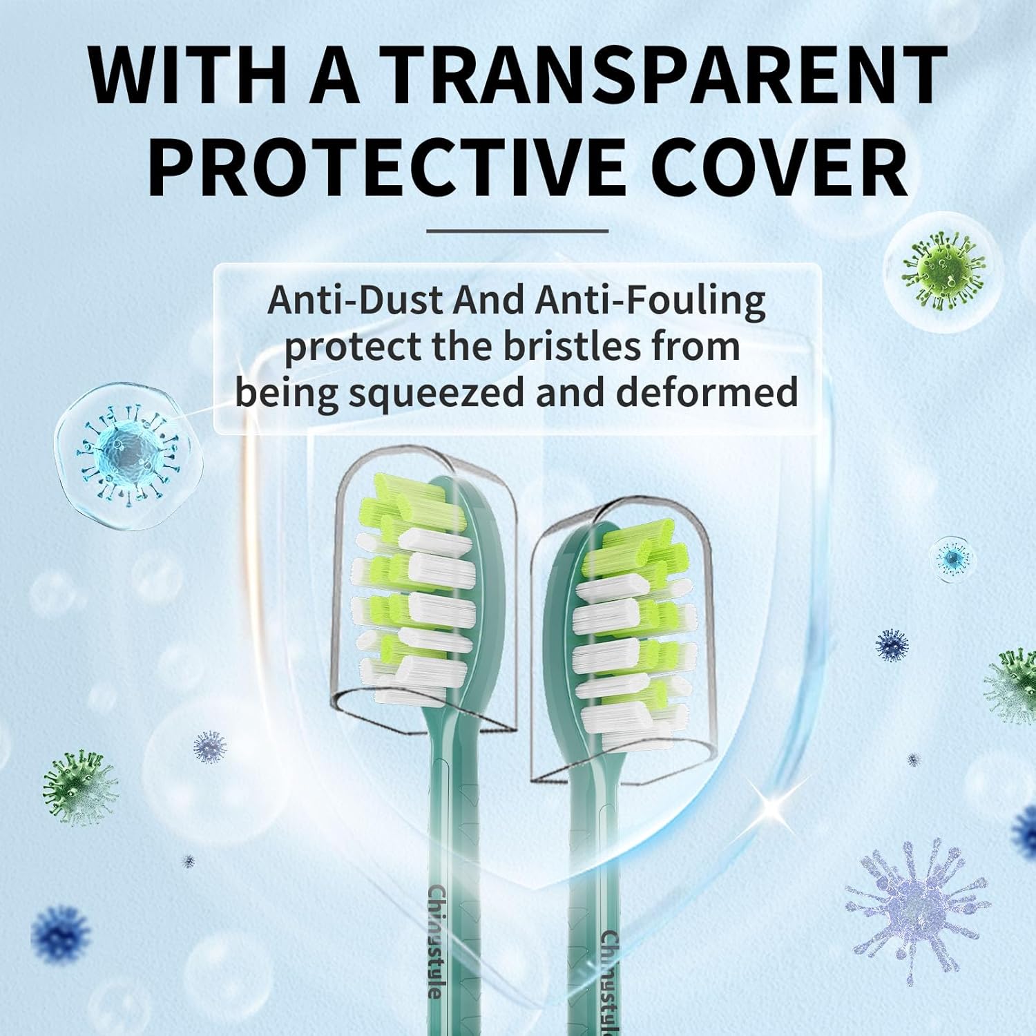 Replacement Toothbrush Heads Compatible with Philips One Sonicare Electric Toothbrush HY1200 HY1100, Tooth Brush Head Sage -10 Pack