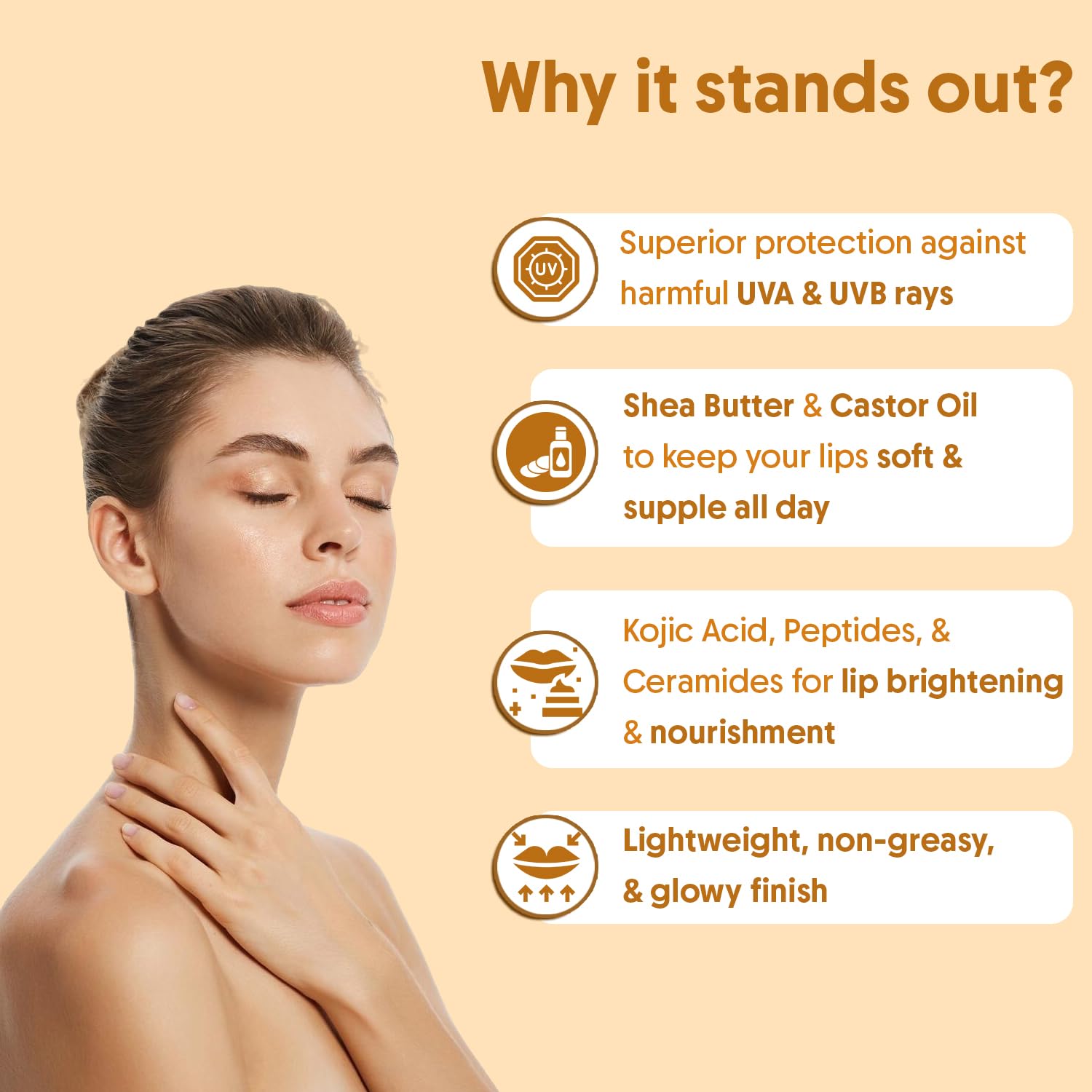 Aravi Organic Lip Balm Combo - With SPF 50+++ For Lip Brightening - Pack of 2