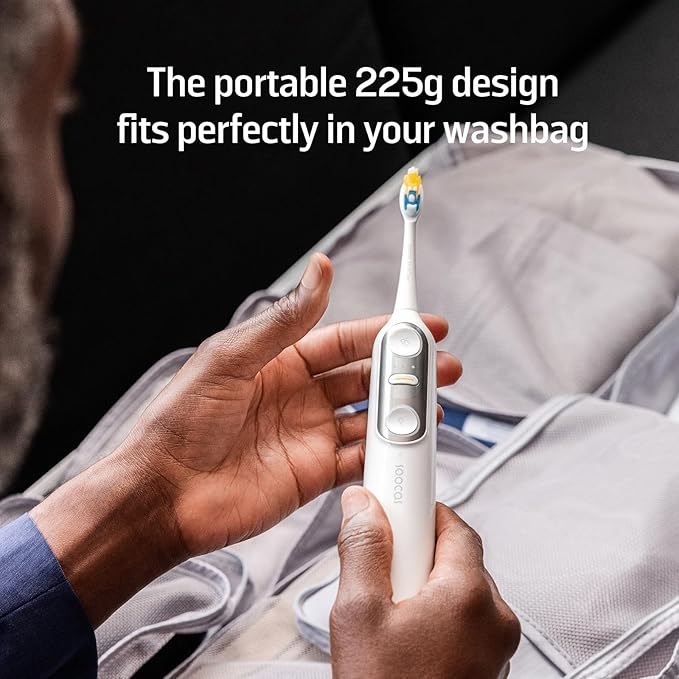 Soocas NEOS II Refresh Set - Electric Toothbrush with Water Flosser, Sonic Electric Toothbrush for Adults, Portable for Travel, Deep Clean for Implants & Braces, Healthier Gums, Pearl White