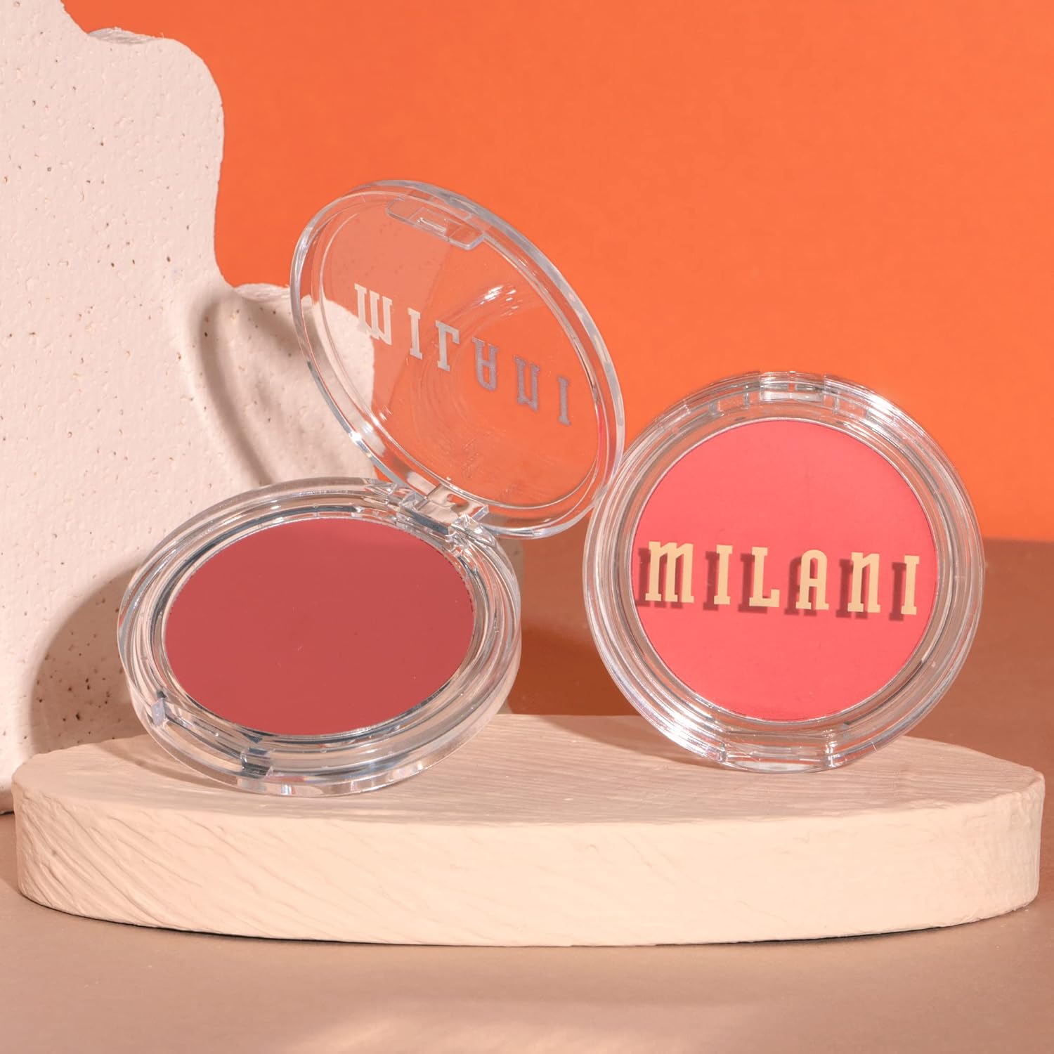 Milani Blush Makeup – Cheek Kiss Cream Blush for Cheeks, Buildable Cream-to-Gel Blusher & Lip Tint, Dewy Natural Color, Hydrating - Merlot Moment