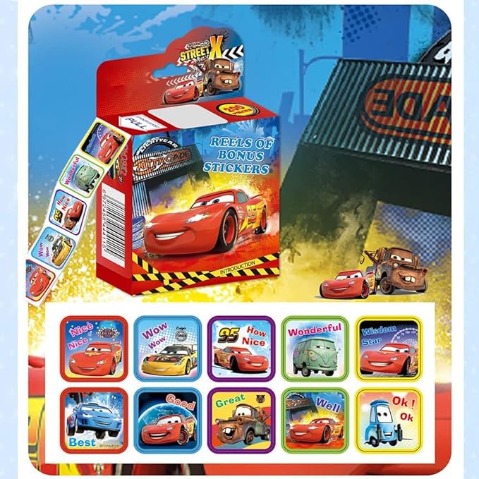 3 Pack Kids Sticker in 30 Designs,600 Pcs 1 Inch Self Adhesive Label Roll Stickers for Kids and Teacher 05