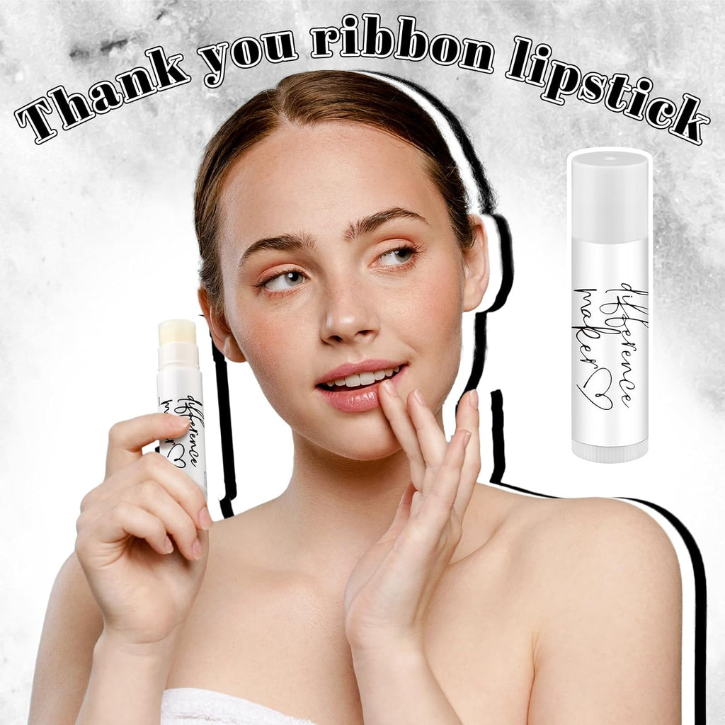 30 Pack Christmas Employee Appreciation Gift Lip Balms Bulk Staff Teacher Team Volunteer Thank You Gift Thanksgiving Christmas Appreciation Party Favor for Women Men(Classic,White)