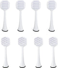 Tongue Brush Heads for Philips Sonicare Electric Toothbrush, Tongue Scraper Refills for Fresh Breath, Fits 4100/5100/6100/9023, Not Essence, E Series or One 8-Pack