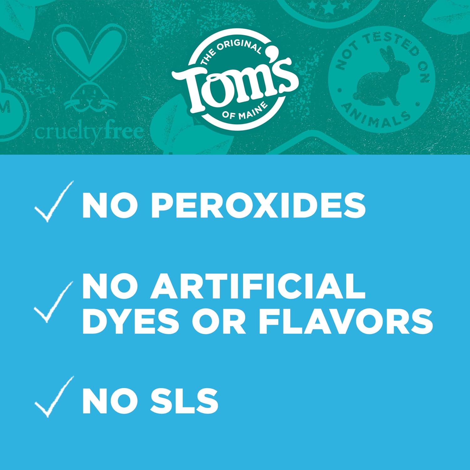 Tom's of Maine Whiten Plus Deep Clean Whitening Toothpaste, Natural Whitening Toothpaste with Plant-Based Cleansers, Enamel Safe, Whitens Without Causing Sensitivity, Peppermint, 4.0 oz (Pack of 3)