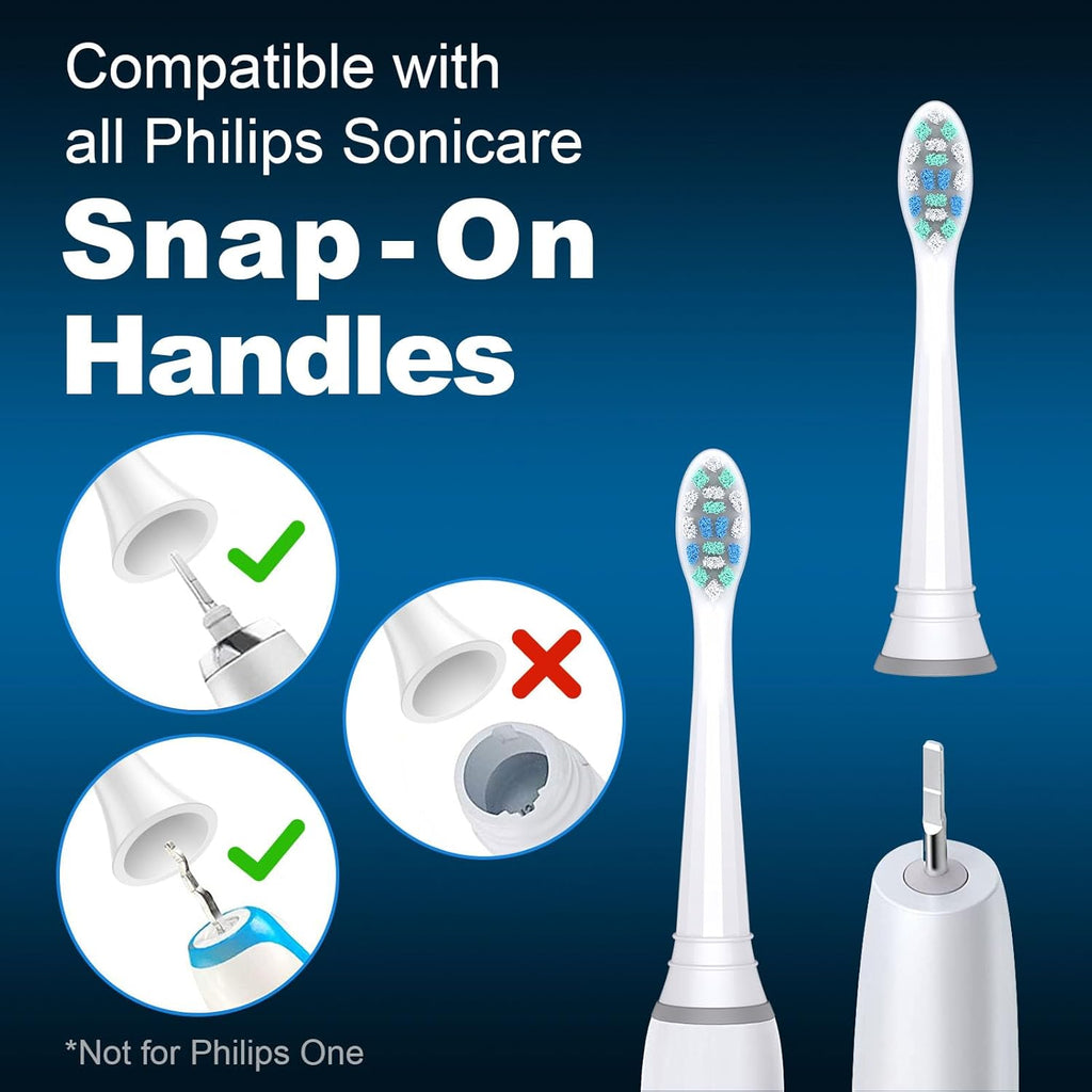 MRYUESG Replacement Toothbrush Heads Compatible with Philips Sonicare, 10 Pack, Electric Tooth-Brush Replacement Heads Compatible with Phillips, White
