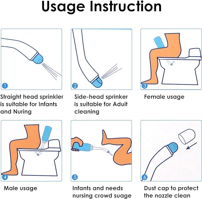 RUFCRIL Peri Bottle, 2-Pack Portable Travel Bidet with Bag, TPE Material Can Be Boiled, 17oz/500ml with 2 Sealing Rings,Essentials for Postpartum Perineal Care,Hemorrhoid Treatment,and Baby(Pink/Blue)