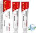 2 Pcs SP-8 Probiotic Whitening Toothpaste, Triple Whitening Care Deep Cleaning Fresh Breath.